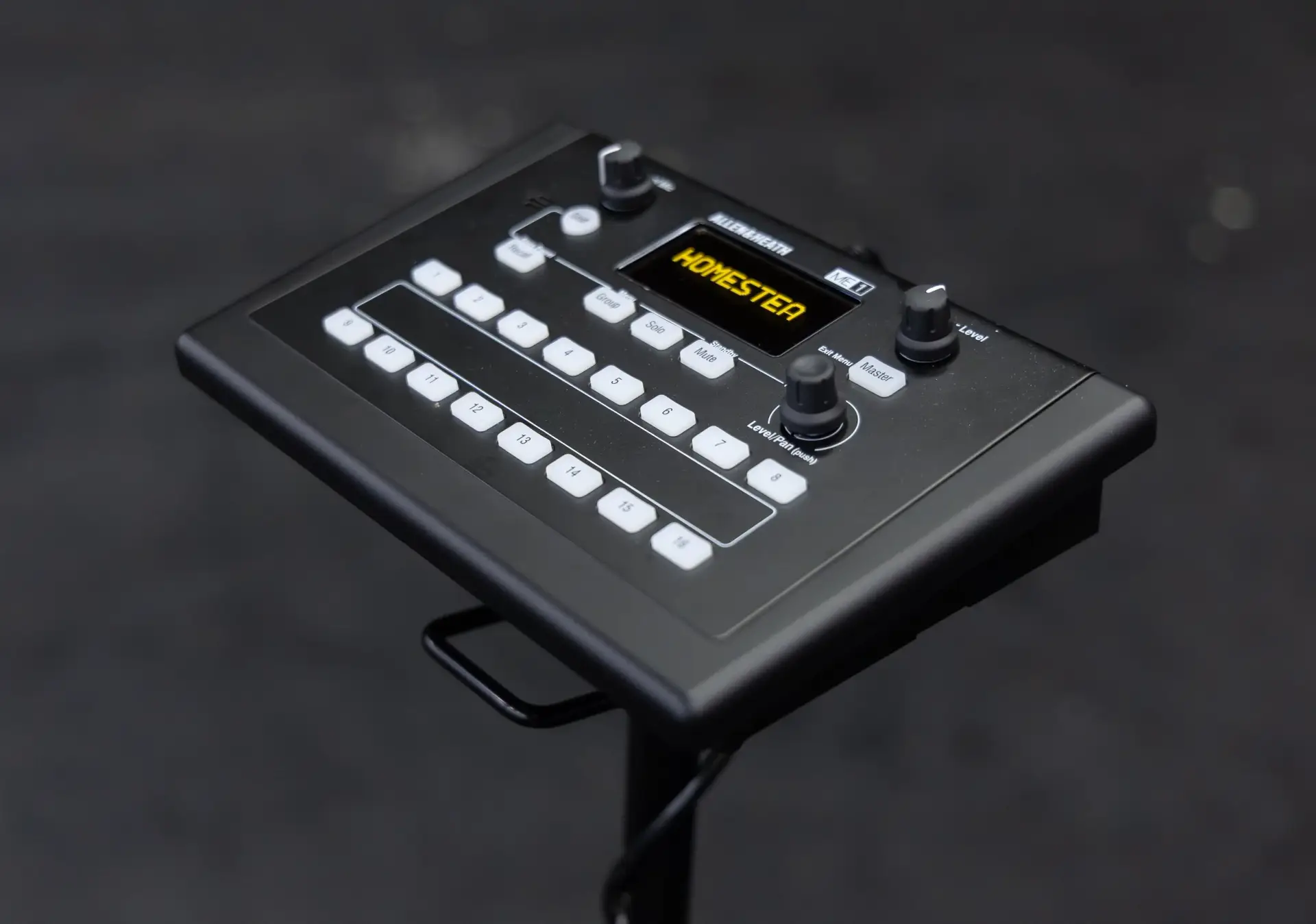 Allen & Heath ME-1 personal monitor mixer used for stage monitoring at The Homestead church in Mobile Alabama